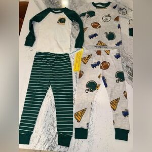 Carters football pajamas